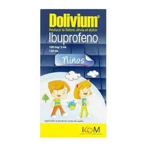 Dolivium ibuprofeno 100 mg/5 mL niños 120 mL