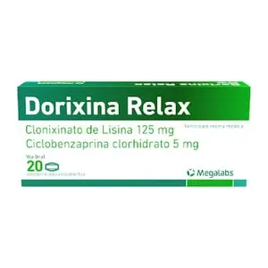 Dorixina Relax clonixinato de lisina + ciclobenzaprina tabletas Megalabs - Sobre x 10
