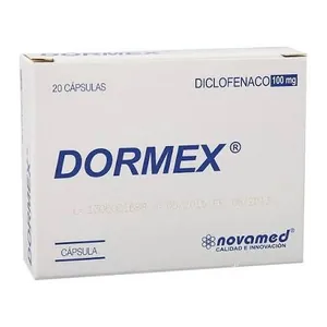 Dormex diclofenaco 100 mg cápsulas Novamed - Caja x 20