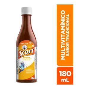 Emulsión de Scott sabor tradicional 180 mL