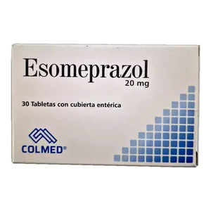 Esomeprazol 20 mg tabletas con cubierta entérica Colmed - Caja x 30