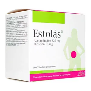 Estolás acetaminofén 325 mg + hioscina 10 mg tabletas recubiertas - Sobre x 10
