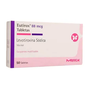 Eutirox levotiroxina sódica 88 mcg tabletas Merck