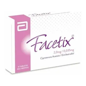 Facetix ciproterona 2 mg + etinilestradiol 0,035 mg tabletas Abbott