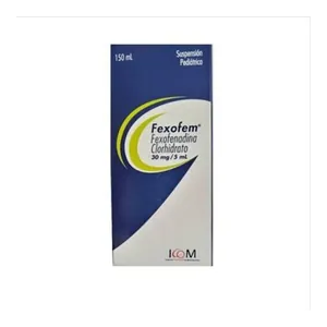 Fexofem fexofenadina 30 mg/5 mL suspensión pediátrica 150 mL