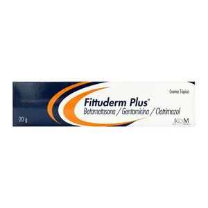 Fittuderm Plus betametasona + gentamicina + clotrimazol crema 20 g