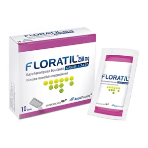 Floratil Saccharomyces boulardii 250 mg polvo sobres Axon Pharma - Caja x 10
