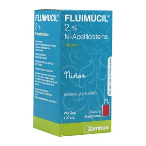 Fluimucil 2% N-acetilcisteína jarabe niños 120 mL Zambon