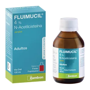 Fluimucil 4% N-acetilcisteína jarabe adultos 120 mL Zambon