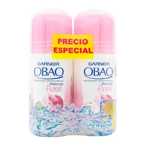 Garnier Obao roll-on frescura floral x2 precio especial
