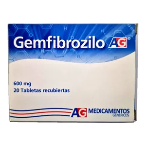 Gemfibrozilo 600 mg tabletas recubiertas AG - Sobre x 10