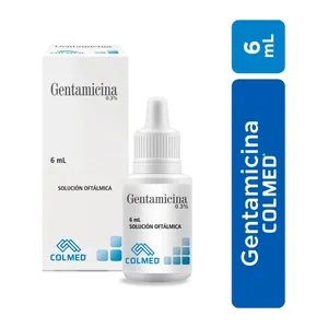 Gentamicina 0,3% solución oftálmica 6 mL Colmed