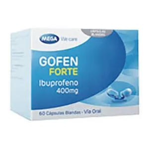 Gofen Forte ibuprofeno 400 mg cápsulas blandas Mega We Care - Sobre x 10