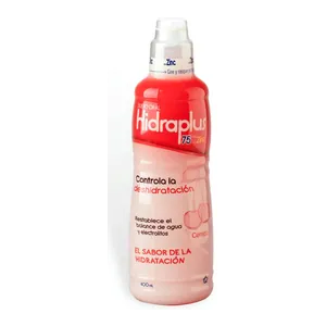 Hidraplus 75 con zinc suero oral cereza 400 mL Tecnoquímicas