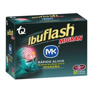 Ibuflash Migrán cápsulas líquidas x30 Tecnoquímicas - Sobre x 2