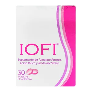 IOFI fumarato ferroso + ácido fólico + ácido ascórbico tabletas recubiertas
