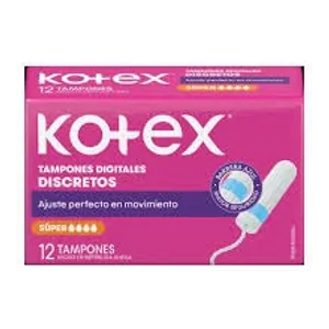 Kotex tampones digitales súper x12