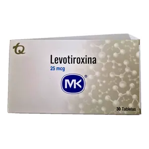 Levotiroxina 25 mcg tabletas MK
