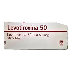 Levotiroxina sódica 50 mcg tabletas (Levotiroxina 50) - Caja x 50