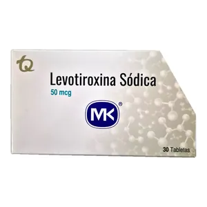Levotiroxina sódica 50 mcg tabletas MK