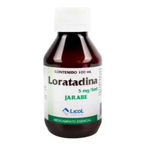 Loratadina 5 mg/5 mL jarabe 100 mL Licol