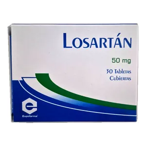 Losartán 50 mg tabletas cubiertas