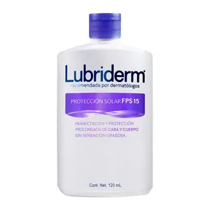 Lubriderm protección solar FPS 15 120 mL