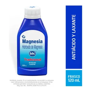 Magnesia hidróxido de magnesio tradicional 120 mL MK