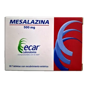 Mesalazina 500 mg tabletas con recubrimiento entérico Ecar