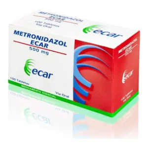 Metronidazol 500 mg tabletas Ecar - Caja x 100