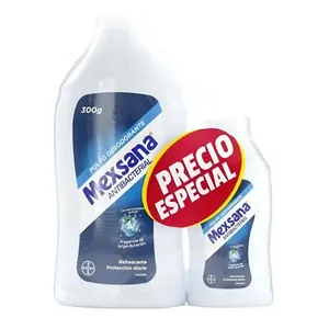 Mexsana polvo desodorante 300 g + 85 g precio especial
