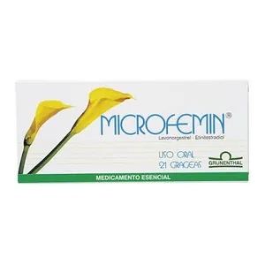 Microfemin levonorgestrel + etinilestradiol grageas x21 Grünenthal