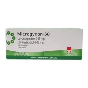 Microgynon 30 levonorgestrel 0,15 mg + etinilestradiol 0,03 mg grageas x21 Tecnofarma