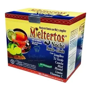 Mieltertos Noche panela-limón sobres - Caja x 24