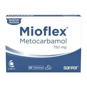 Mioflex metocarbamol 750 mg tabletas x20 Sanfer