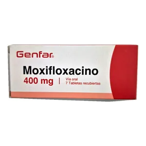 Moxifloxacino 400 mg tabletas recubiertas Genfar