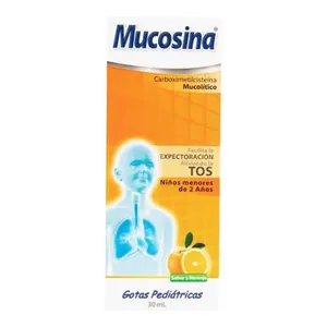 Mucosina carboximetilcisteína gotas pediátricas 30 mL