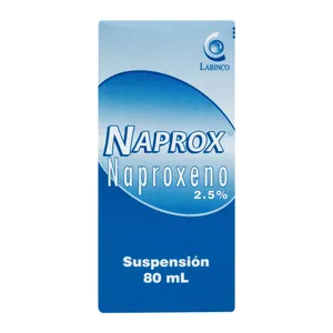 Naprox naproxeno 2,5% suspensión 80 mL Labinco