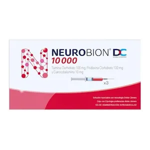 Neurobion DC 10000 solución inyectable Merck - Caja x 3