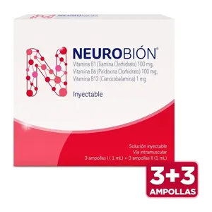 Neurobión inyectable 3+3 ampollas Merck - Caja x 3