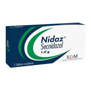Nidaz secnidazol 1 g tabletas recubiertas