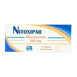 Nitoxipar nitazoxanida 500 mg tabletas recubiertas Bioquifar