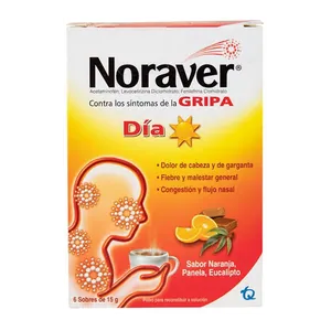 Noraver Gripa Día polvo sobres caja x6 Tecnoquímicas