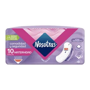 Nosotras toallas maternidad x10