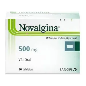 Novalgina metamizol sódico 500 mg tabletas Sanofi - Sobre x 10