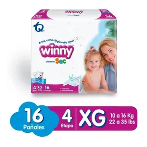 Pañales Winny Sec etapa 4 XG x16