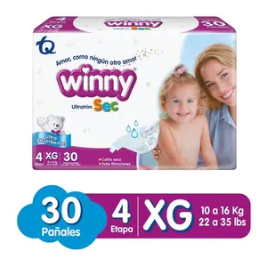 Pañales Winny Sec etapa 4 XG x30