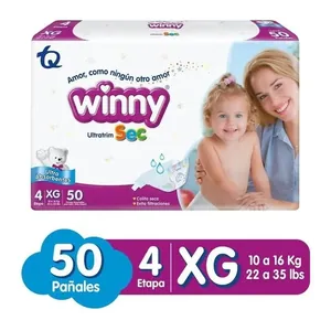 Pañales Winny Sec etapa 4 XG x50