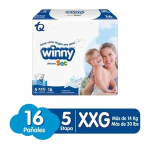Pañales Winny Sec etapa 5 XXG x16