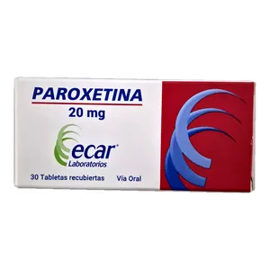 Paroxetina 20 mg tabletas recubiertas Ecar